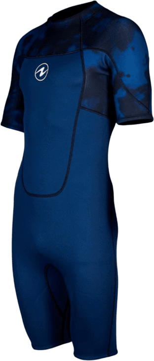 AquaLung HydroFlex Shorty 3mm Mens Black/Print Blue