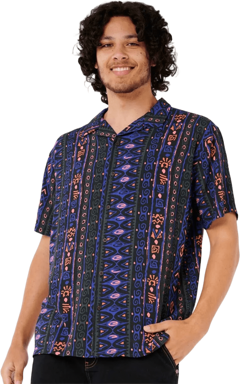 Rip Curl Raw Energy 3 Short Sleeve Shirt Mens Black