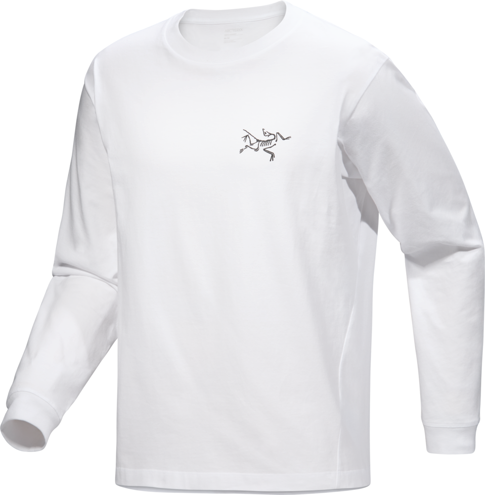 Arc'teryx Kragg Cotton Long Sleeve Mens White Light / Black