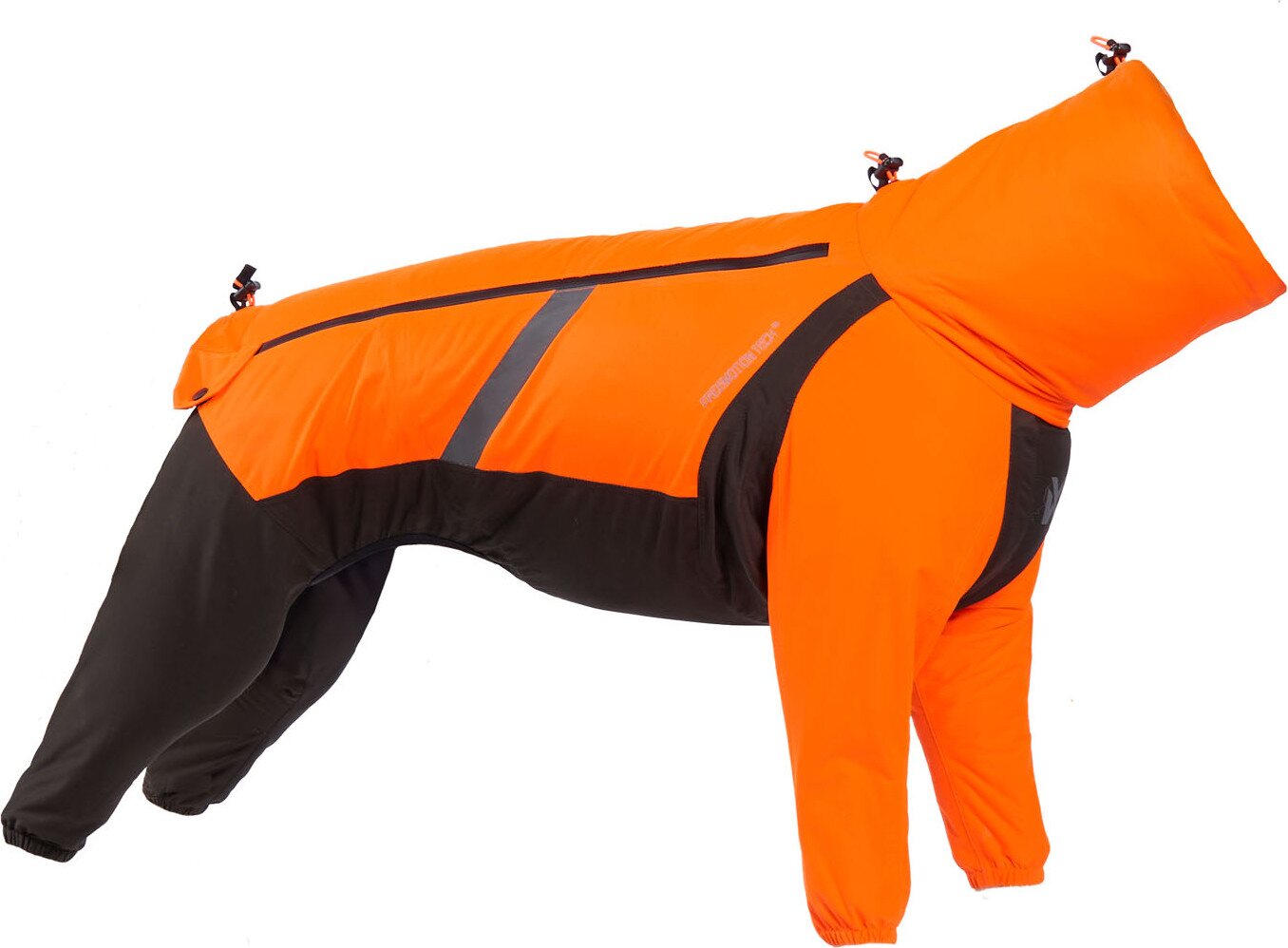 Non-stop Dogwear Fjord Overall Raincoat Orange / Black
