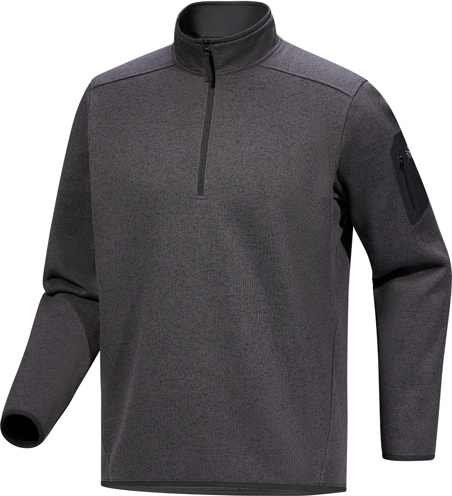 Arc'teryx Covert 1/2 Zip Mens Black Heather II