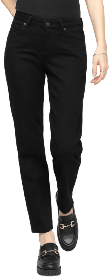 Duer Performance Denim Girlfriend Jean Womens Black