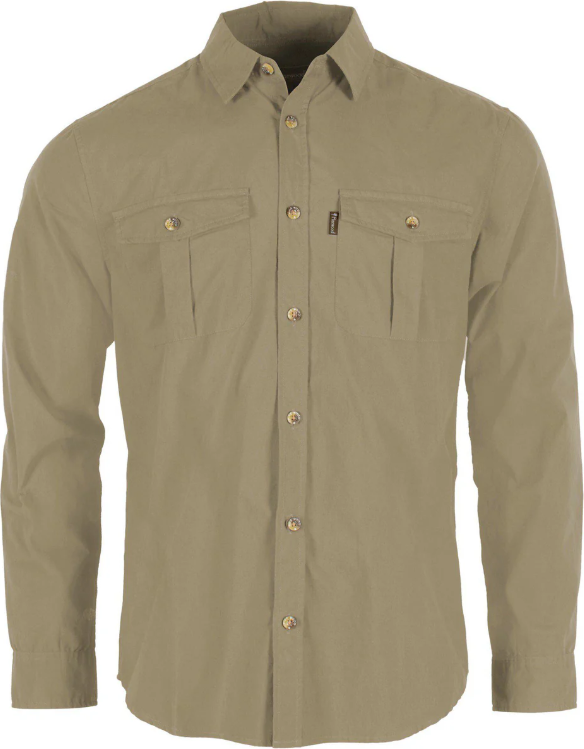 Pinewood Safari Long Sleeve Shirt Mens Sandstone