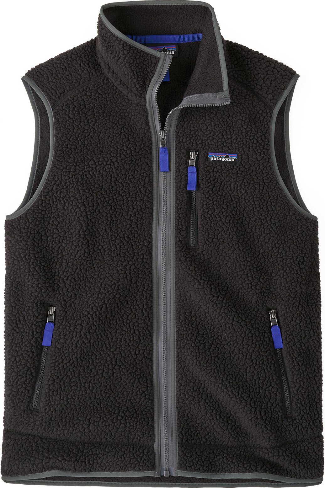 Patagonia Retro Pile Vest Mens Black w/ Forge Grey