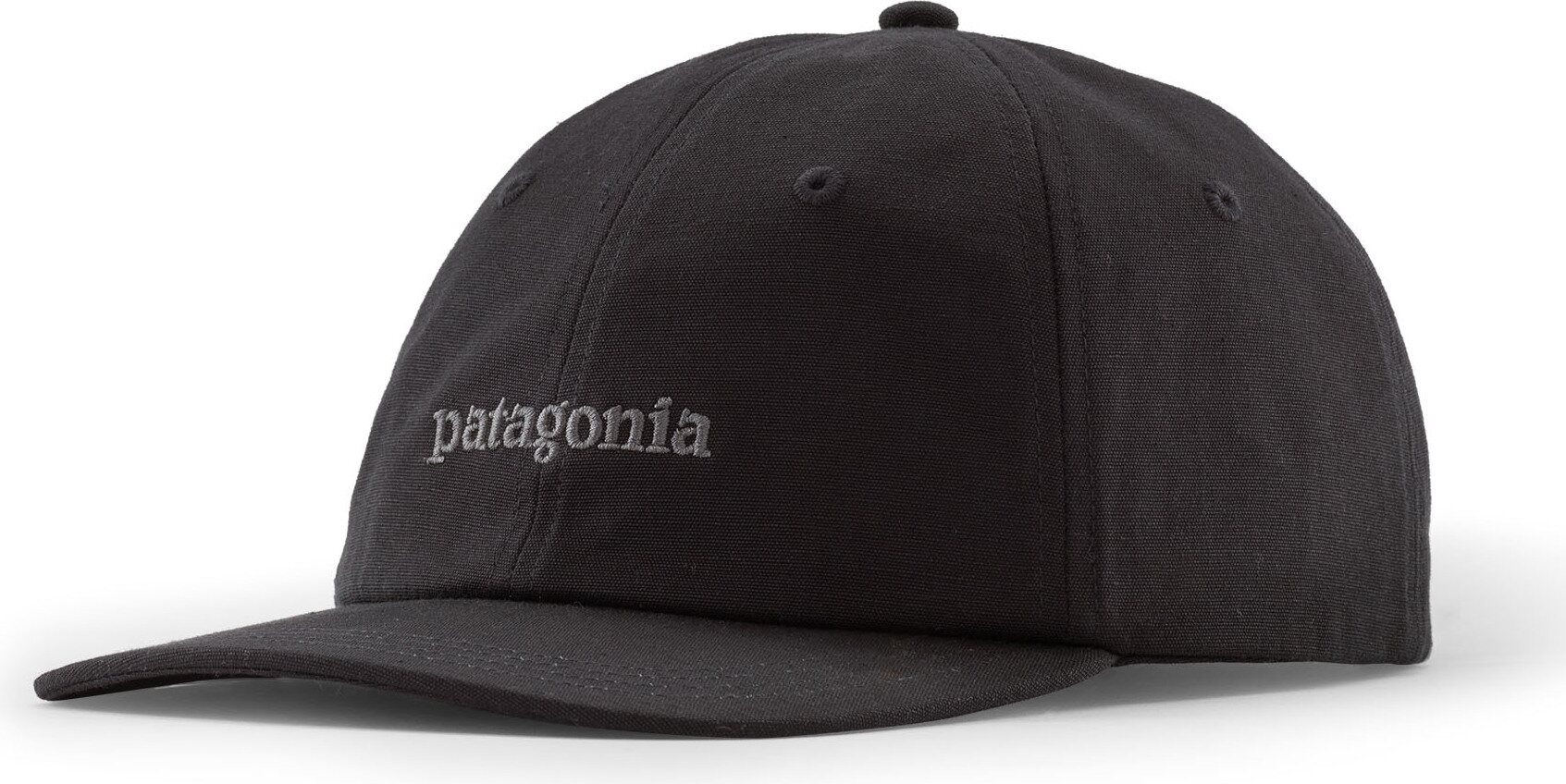 Patagonia Fitz Roy Icon Trad Cap Text Logo: Ink Black