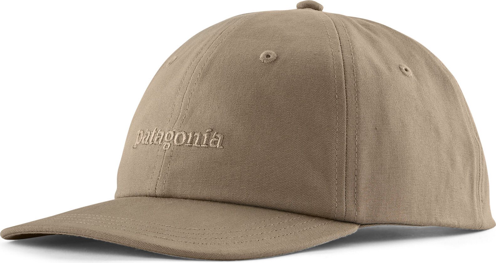 Patagonia Fitz Roy Icon Trad Cap Text Logo: Seabird Grey