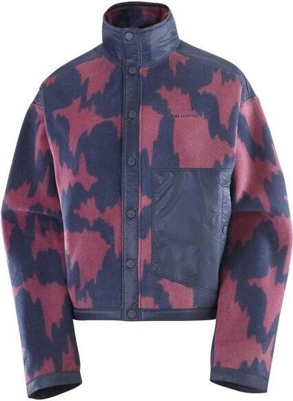 Salomon Chroma Fleece Cardigan Womens Blue Nights / Nocturne