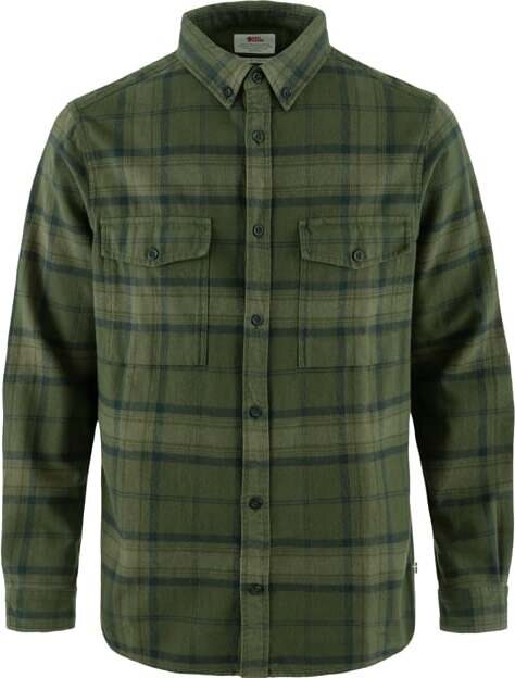 Fjällräven Övik Twill Shirt Mens Deep Forest / Green (662-620)