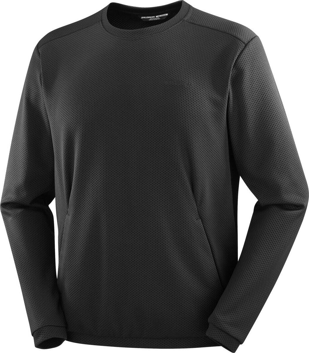 Salomon Motomesh Crewneck Mens Deep Black
