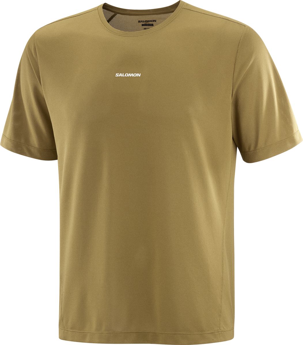 Salomon SHKout Core Short Sleeve Tee Mens Brilliant Olive