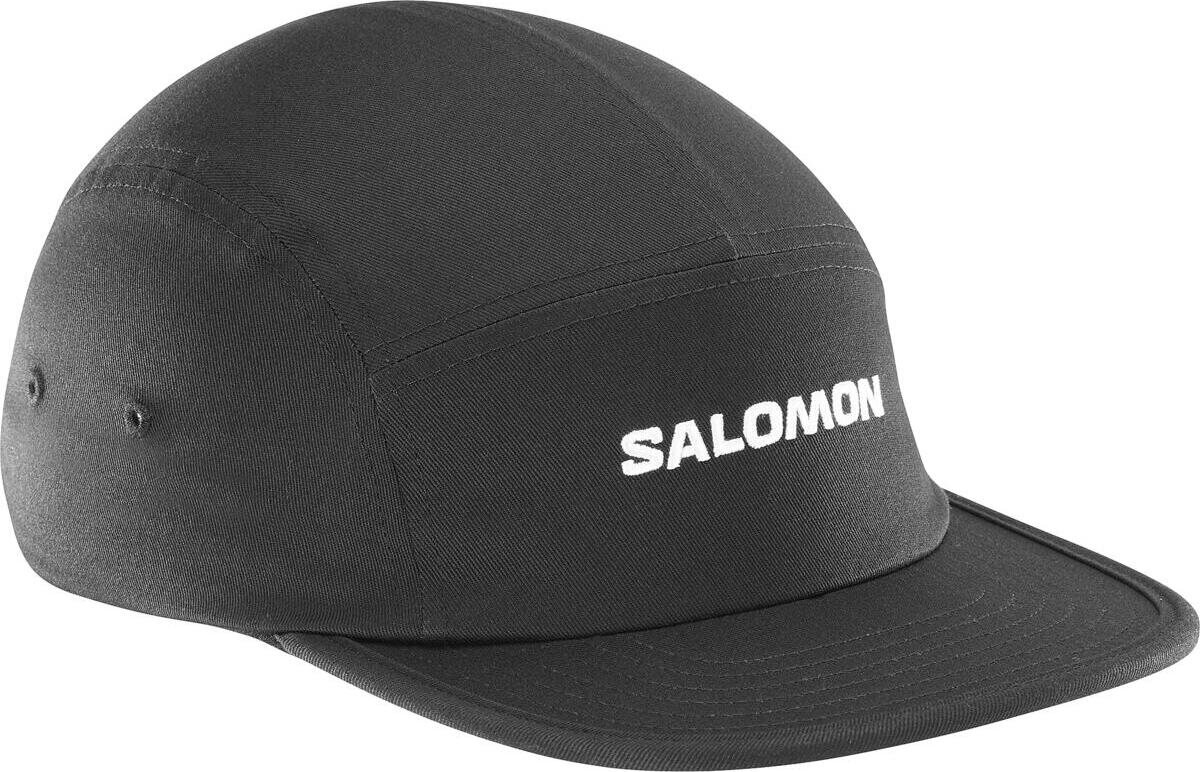 Salomon Five Panel Cap Deep Black
