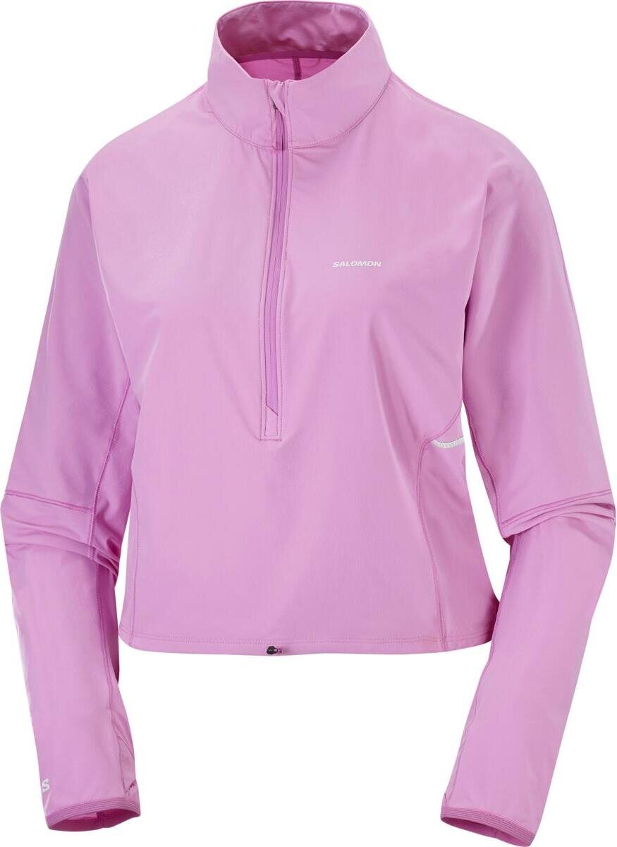 Salomon Sense Aero Hybrid Cropped Pullover Womens Cyclamen