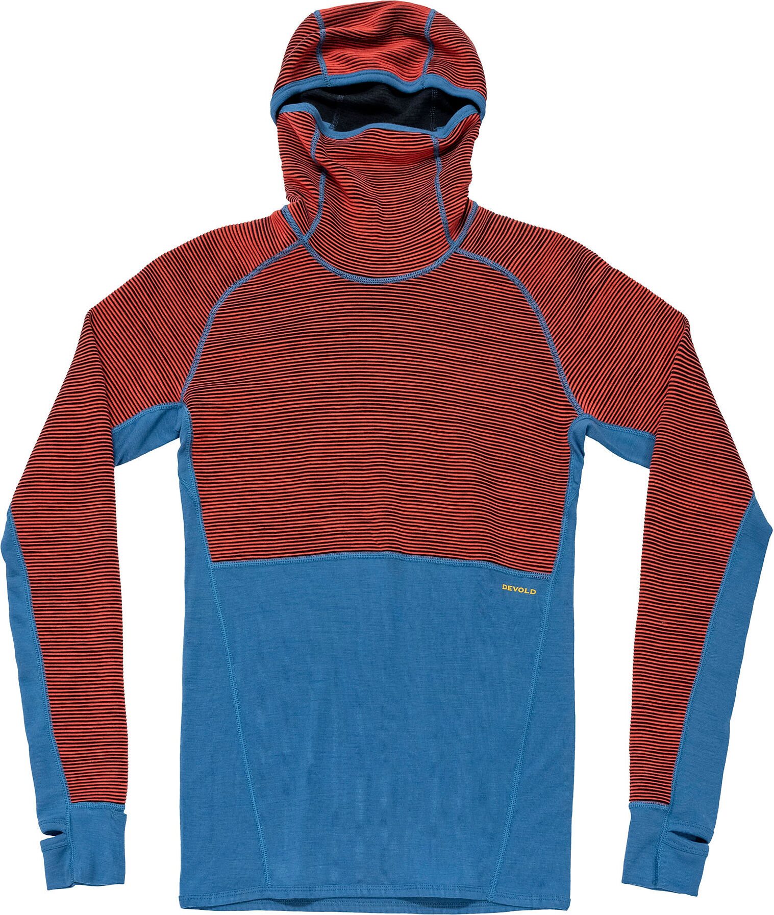 Devold Tuvegga Merino Hoodie Mens Cayenne