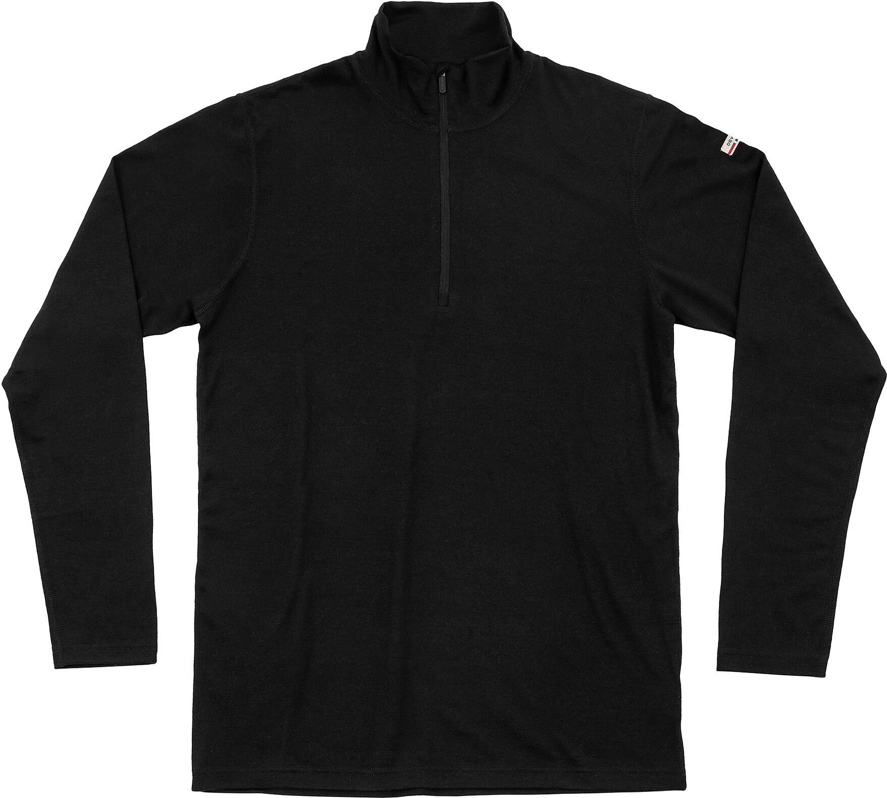 Devold Breeze Plus Merino 200 Zip Neck Mens Black