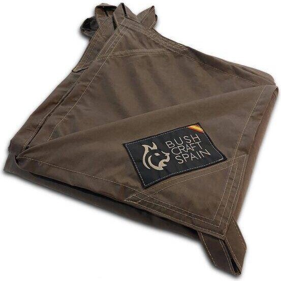 Bushcraft Spain Oilskin Tarp 2.5x2.5m Mountain Brown