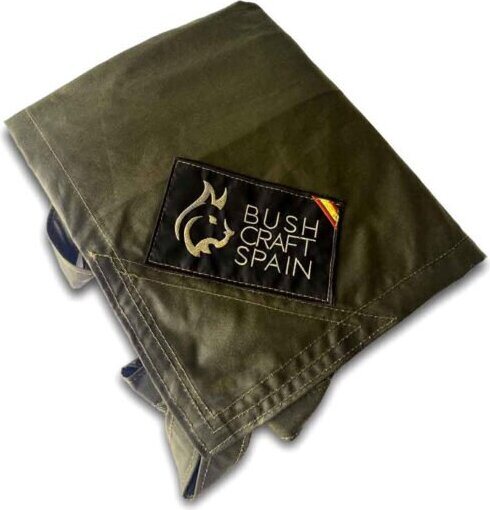 Bushcraft Spain Oilskin Tarp 2.5x2.5m Forest Green