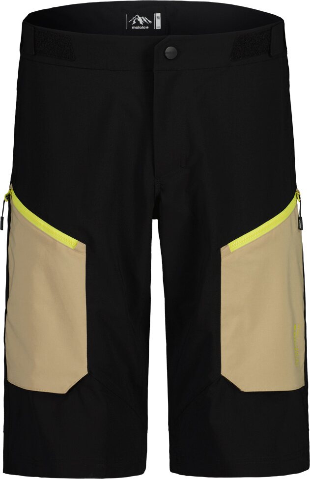 Maloja TorreM. Enduro Shorts Mens Deep Black Multi