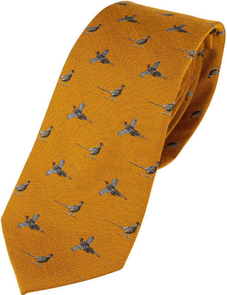 Jack Pyke Silk Tie Phesant Mustard