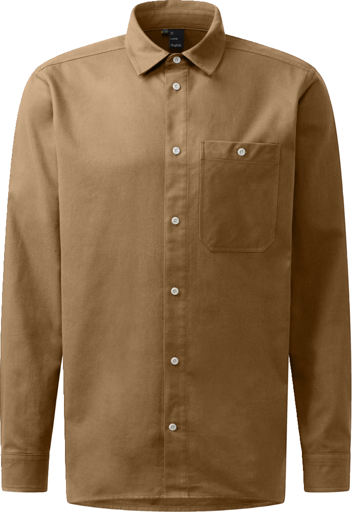 Haglöfs Virke Flannel Shirt Mens Teak Brown