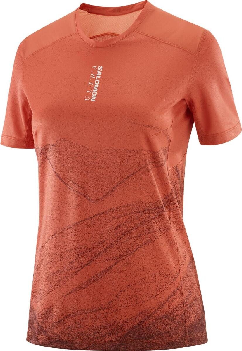 Salomon S/Lab Ultra Tee AOP Womens Burnt Sienna / Decadent Chocolate