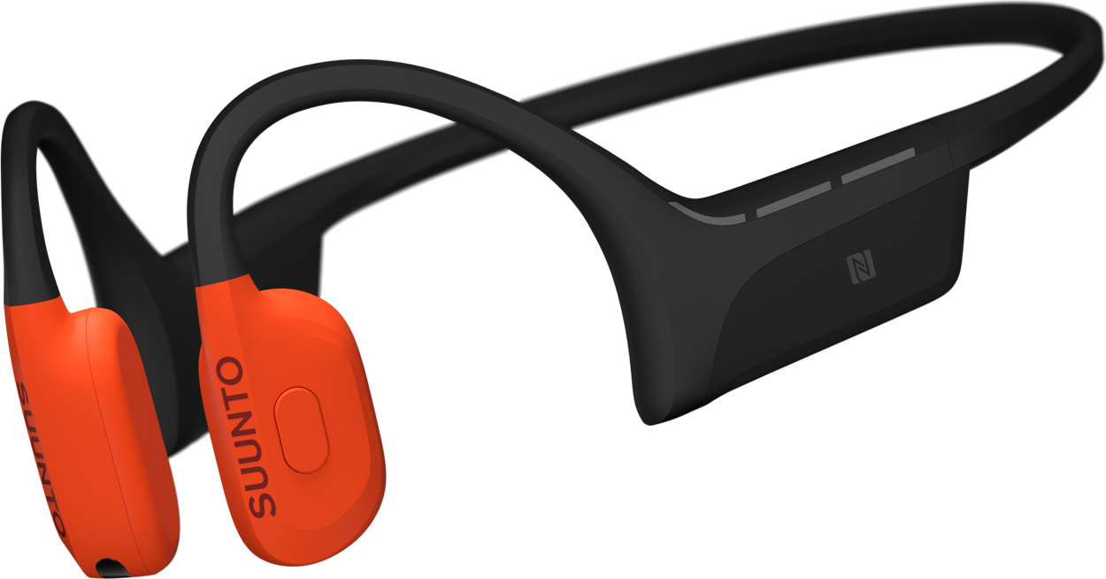 Suunto Wing 2 Bone-Conduction Headphones Coral Orange