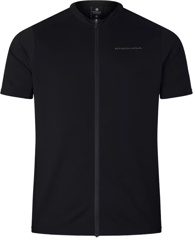 Endura Loop S/S Zipped Jersey Mens Black