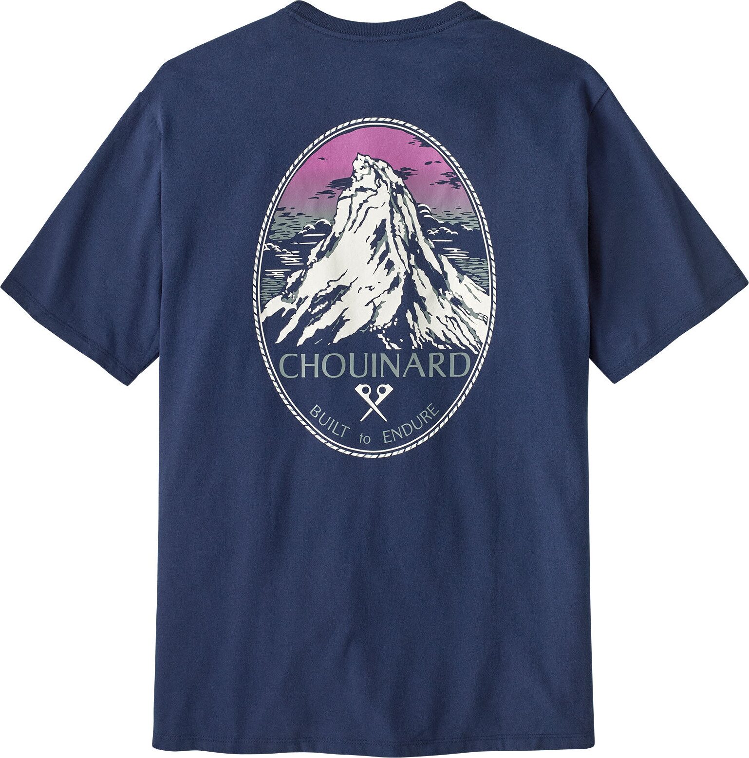 Patagonia Chouinard Crest Pocket Responsibili-Tee Mens Clement Blue