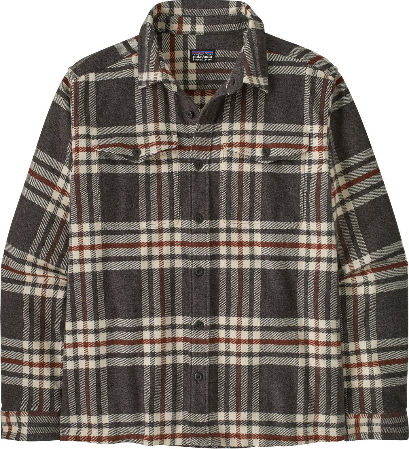 Patagonia Fjord Flannel Shirt Mens Catch: Ink Black