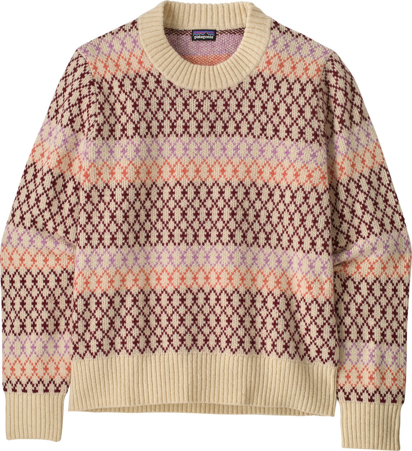 Patagonia Recycled Wool-Blend Crewneck Sweater Womens Starlight: Dark Natural