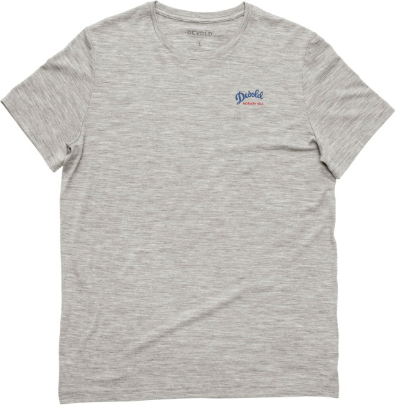 Devold Classic Script Tee Mens Grey Melange