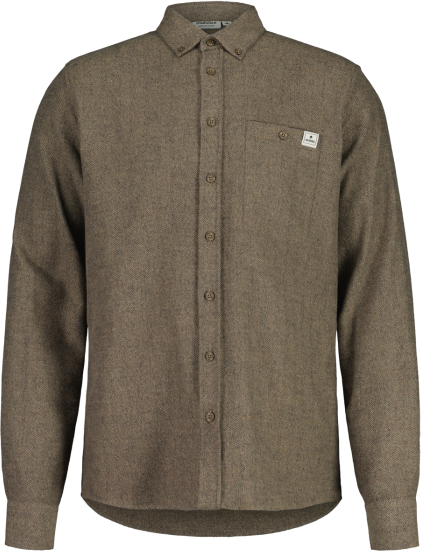 Maloja LukanM. Organic Flannel Shirt Mens Dark Gravel