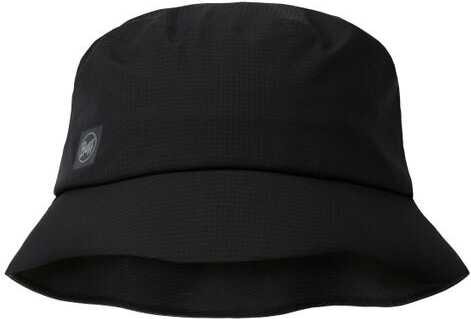 Buff Rain Bucket Hat Solid Black