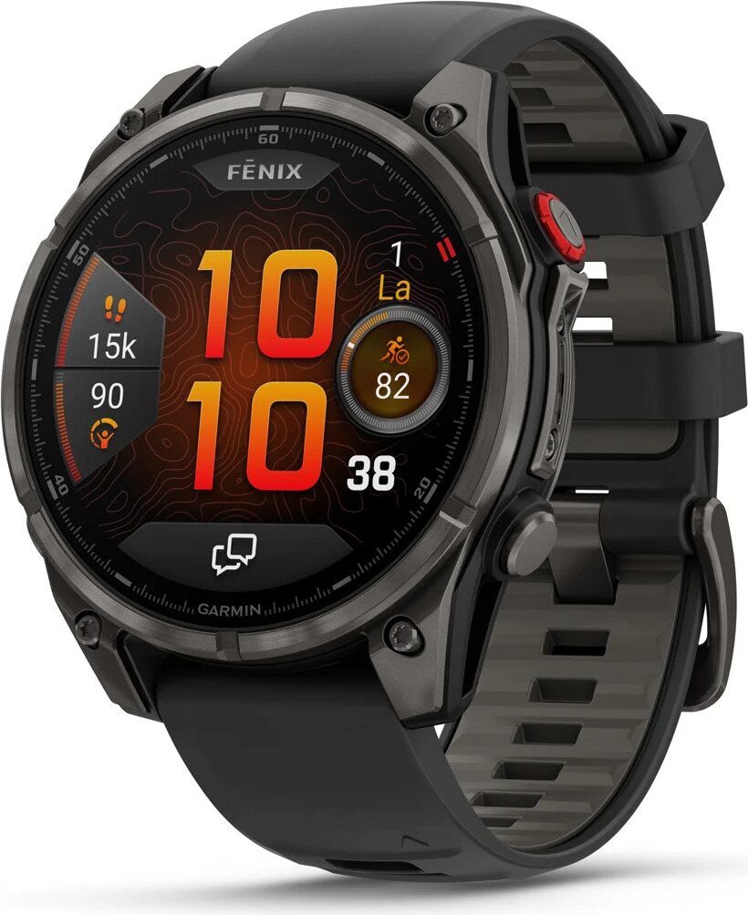 Garmin Fenix 8 Pro Amoled 47mm Carbon Gray DLC Titanium w/ Black/Pebble Gray