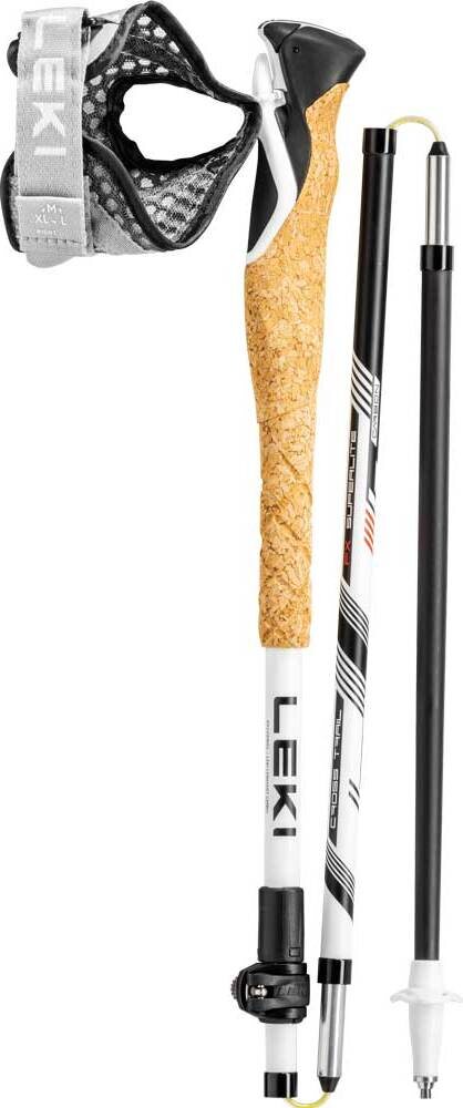 LEKI Cross Trail FX Superlite White / Bright Red / Black