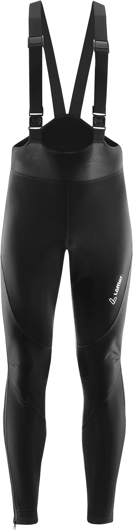 Löffler Warm-Up Bib Tights AB Warm Mens Black