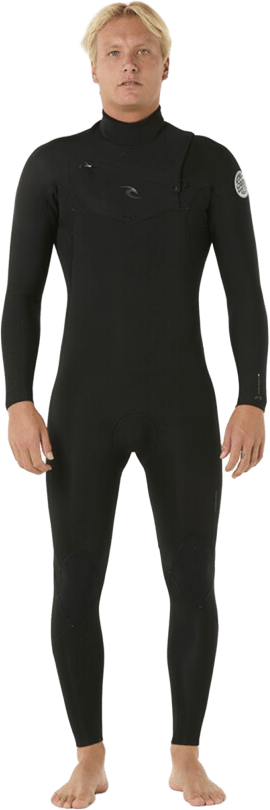 Rip Curl Dawn Patrol Chest Zip 5/3 Mens Black