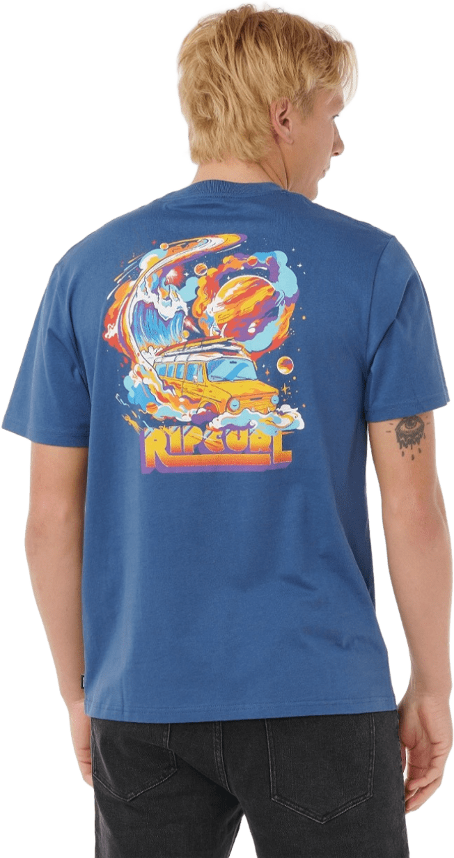 Rip Curl Surf Trip Tee Mens Light Navy