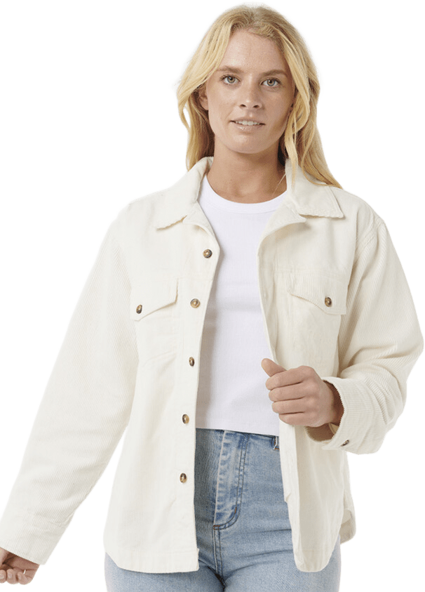 Rip Curl Stevie Cord Shirt Womens Stone