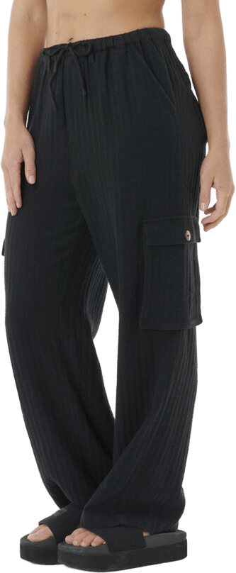 Rip Curl Oceanic Textured Pant Womens Washed Black