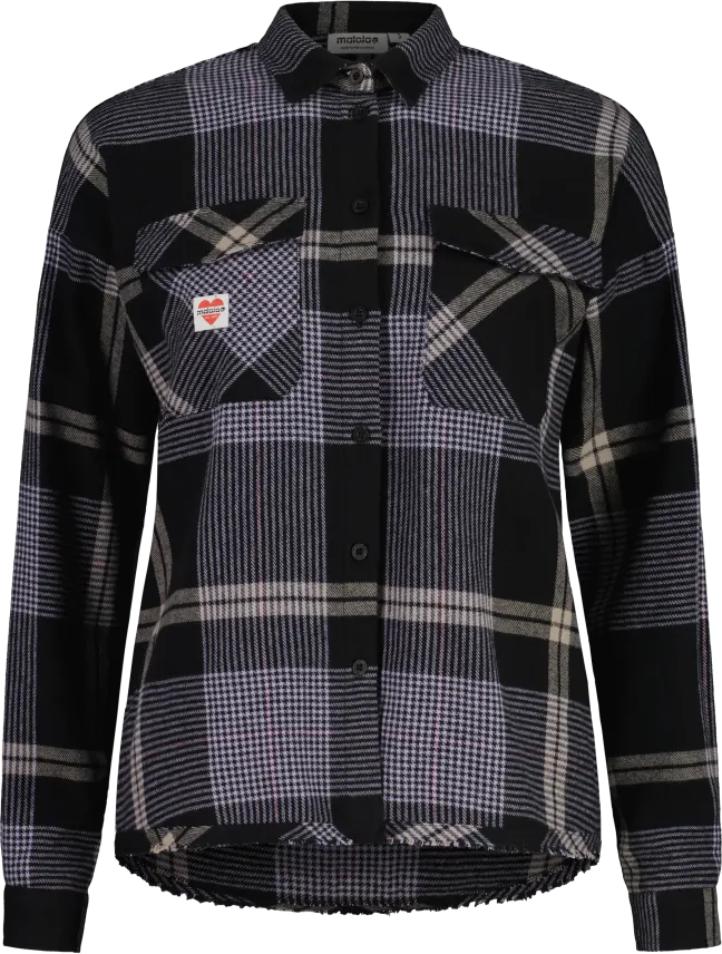Maloja MaloM. Flannel Shirt Womens Shaded Purple Multi
