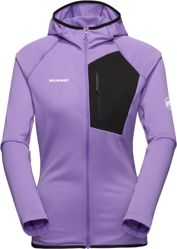 Mammut Aenergy Light ML Hooded Jacket Womens Lavandin-Black