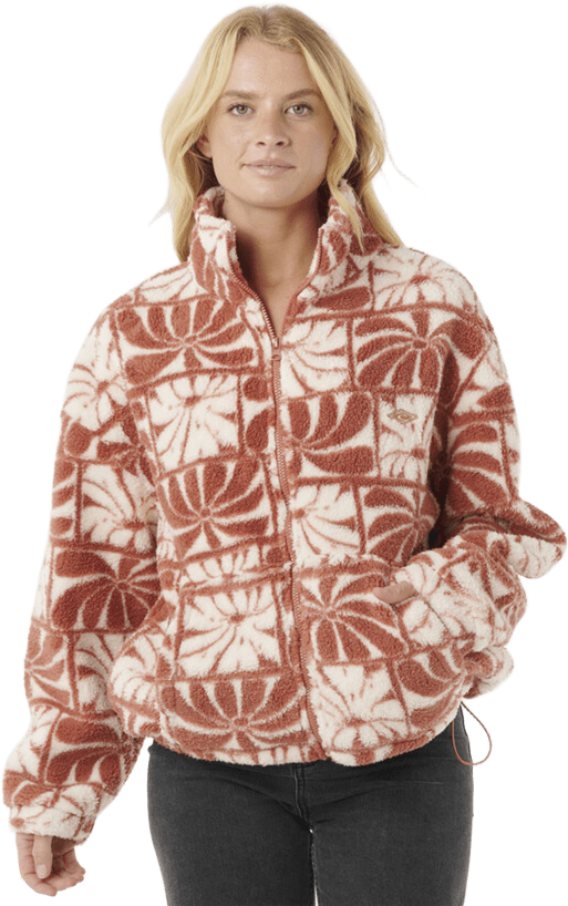 Rip Curl AOTS Ty Williams Polar Fleece Womens Brick