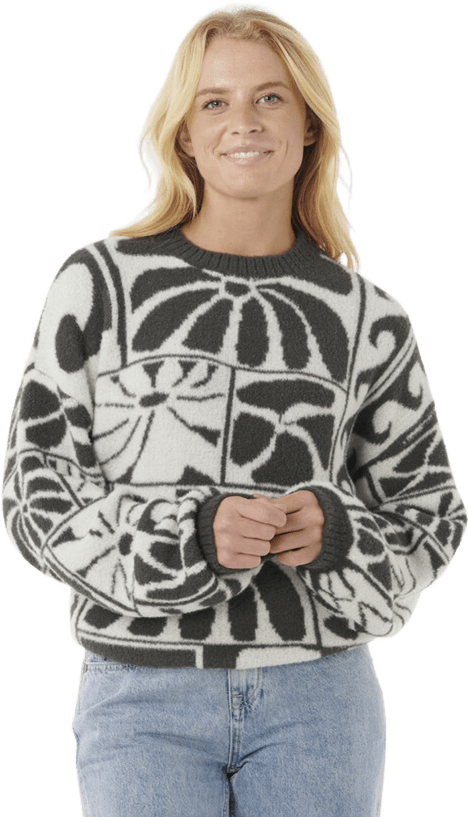 Rip Curl AOTS Ty Williams Jacquard Crew Womens Black