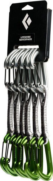 Black Diamond LiteWire Quickpack 12cm (6 szt.) Envy Green