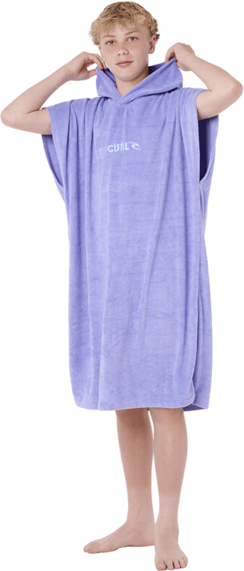 Rip Curl Brand Hooded Towel Kids Bright Blue