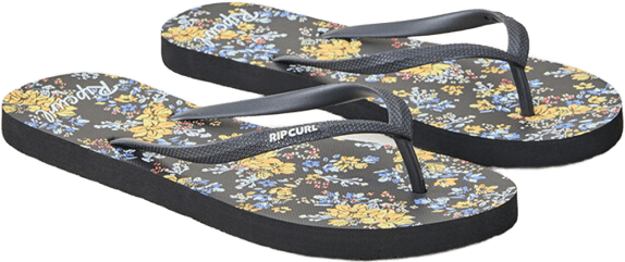 Rip Curl Mixed Bloom Open Toe Womens Black/Yellow