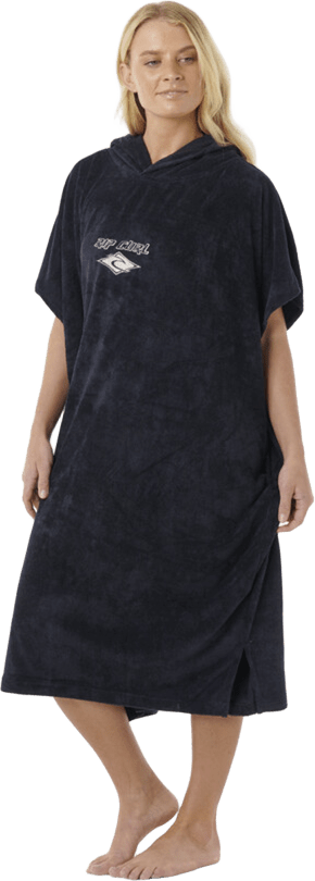 Rip Curl Classic Surf Hooded Towel Black/Off White