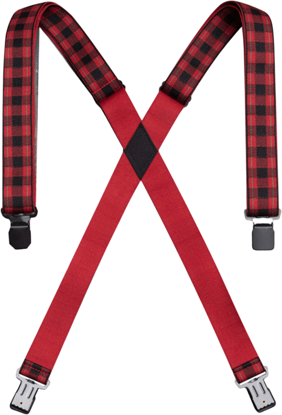 Arcade Jessup Plaid Braces Black/Burnt