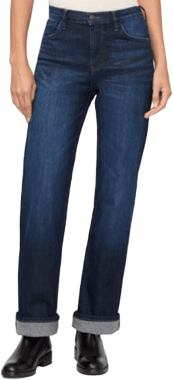 Duer Tech Fleece Denim High Rise Straight Womens Dark Indigo