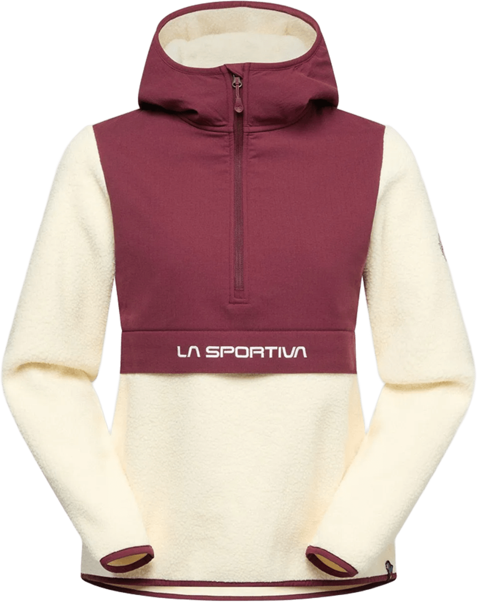 La Sportiva Guidance Sherpa Hoody Womens Chalk / Redwood